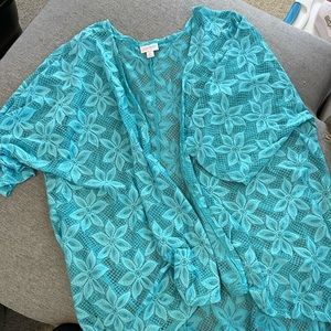 LulaRoe Lindsay‎ Teal lace
